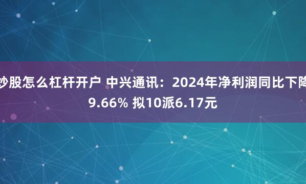 炒股怎么杠杆开户 中兴通讯：2024年净利润同比下降9.66% 拟10派6.17元